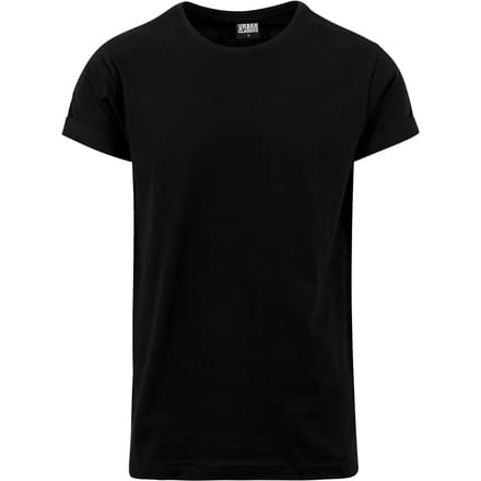 Urban Classics - Turnup Heren T-shirt - M - Zwart