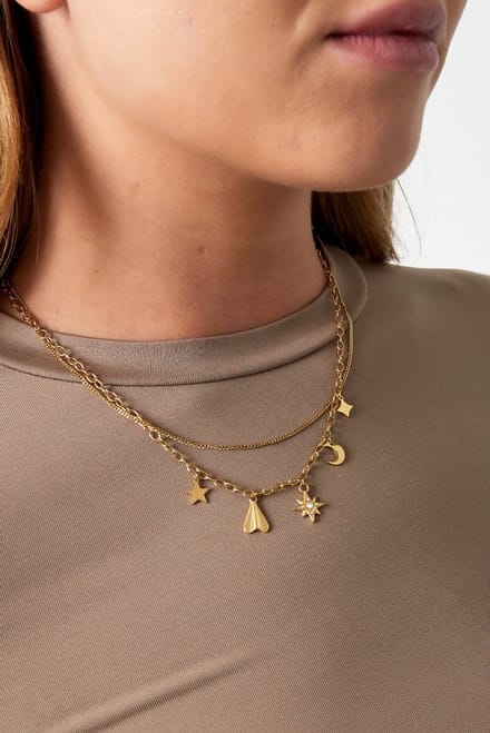 Goudlief timeless charms ketting - Roestvrij staal - Verkleurt niet
