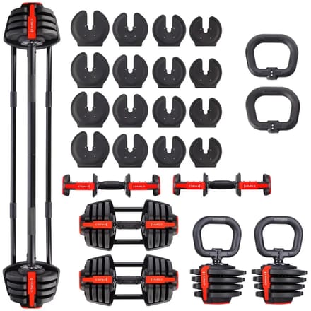 HMS 3-in-1 Verstelbare Dumbbell Set - 43,5 kg