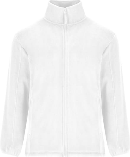 Wit Premium Fleece unisex vest Roly Artic maat L