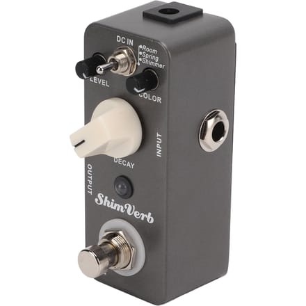 Pédale d'effet pour guitare électrique ShimVerb Reverb 3 Modes MRV1 True Bypass Simple Accessoire gray