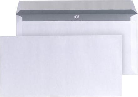 Envelop Din lang zelfklevend wit 80g 1000 stuks - POSTHORN, groothandel in enveloppen Envelopes