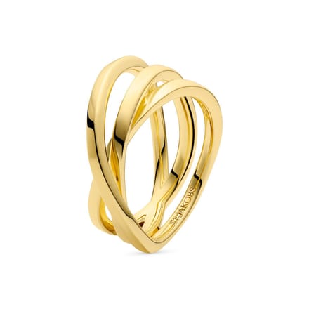 Sif Jakobs Spirale Dames Ring 925 Sterling Silver - Goud - 17.75 mm / maat 56
