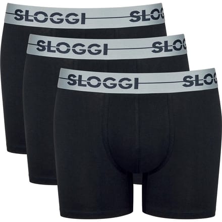sloggi men Go Heren Short 3-pack - Zwart - Maat XL