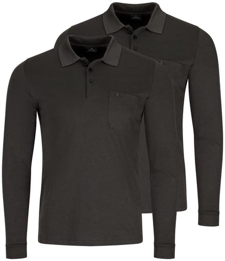RAGMAN Heren poloshirt 2 pack Basic