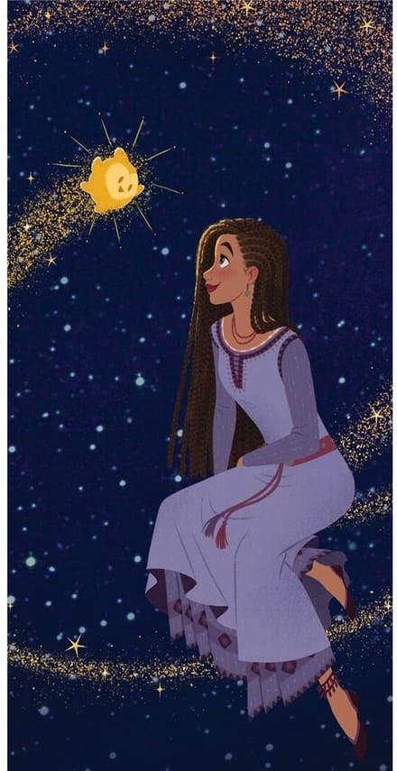 Disney Wish Strandlaken Star - 70 x 140 cm - Katoen
