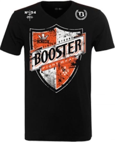 Booster V Neck Shield Vechtsport T Shirt Zwart - M
