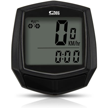 Fietscomputer Bekabeld type Fietscomputer Regendicht LCD-scherm Fietscomputer zwart