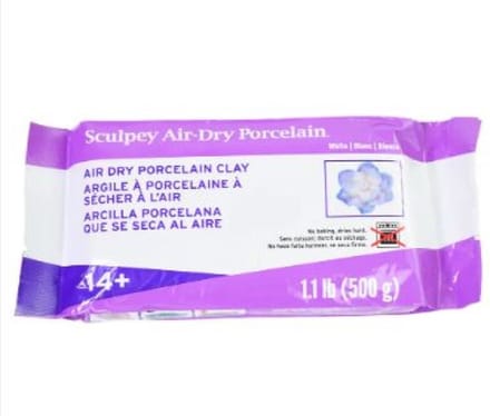Sculpey Porcelain Air-dry white 500g - Luchtdrogende klei voor knutselprojecten