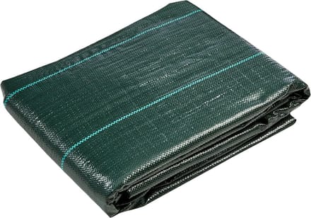 Mulchfolie Zwart UV-gestabiliseerd Voorkomt Onkruid Groei Lengte 10m Breedte 200cm