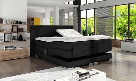 Boxspring - 180x200 cm - Antraciet Compleet met topper