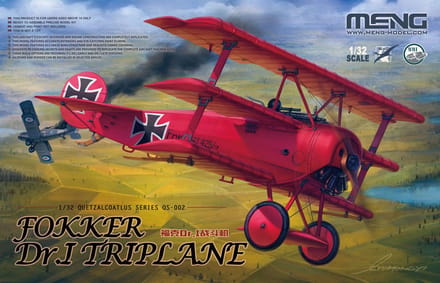 Meng Model Modelbouwpakket Militaire voertuigen - MENG QS002 Red Baron’s Classic Triplane Debuts Plastic - 1:32 - Modelbouw