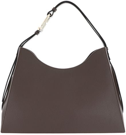 FURLA Leren schoudertas Nuvola Hobo Bag Mogano bruine