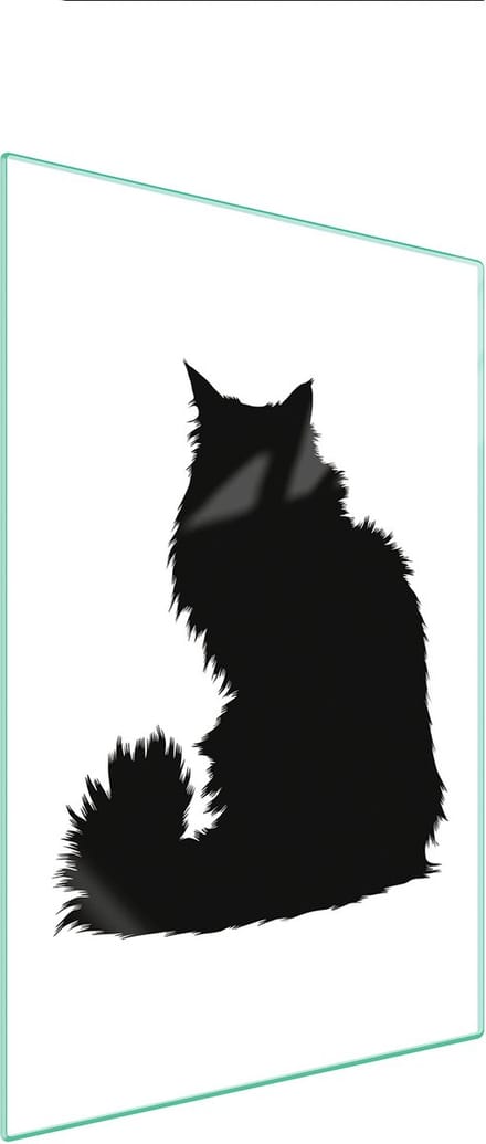 TMK ArtDeko - Snijplank - 35x52 cm - Glas - Kat