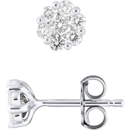 Stud Earrings Diamond 0,70 Cts - White Gold