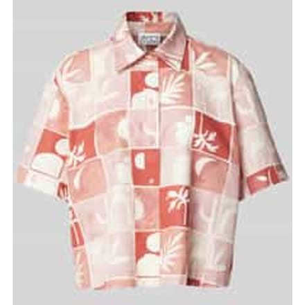 Relaxed fit blouse met structuurmotief