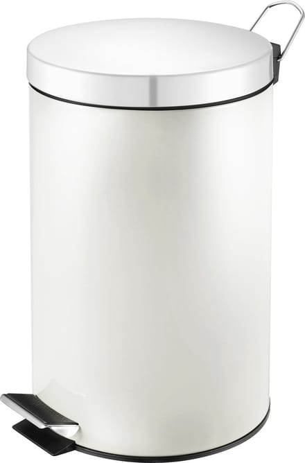 V-Part - Pedaalemmer 3 liter - Steel - wit - Prullenbak