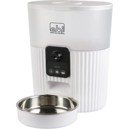 EBI Tinago - Smart Feeder - Voerautomaat Kat - Wit - 3,5L - 21x15x28cm