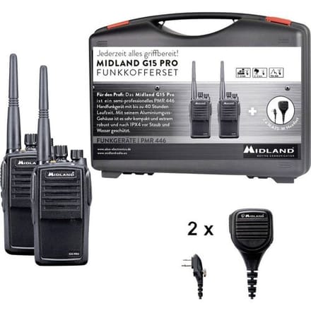 Midland G15 Pro NC, PMR C1127.S6 PMR-portofoon