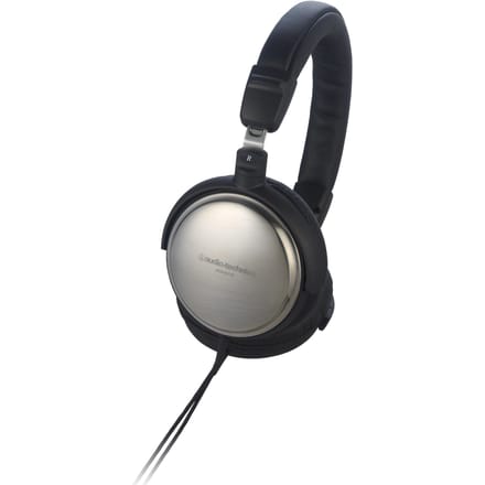 Audio-Technica ATH-ES10 EARSUIT Draagbare Gesloten Hoofdtelefoon, 53mm Titanium Behuizing, Opvouwbaar