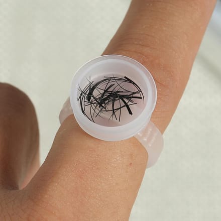 Wegwerp Wenkbrauw Tattoo Inkt Ringen Pigmenten Houder Container Cup Groot Formaat (500 stuks) gray