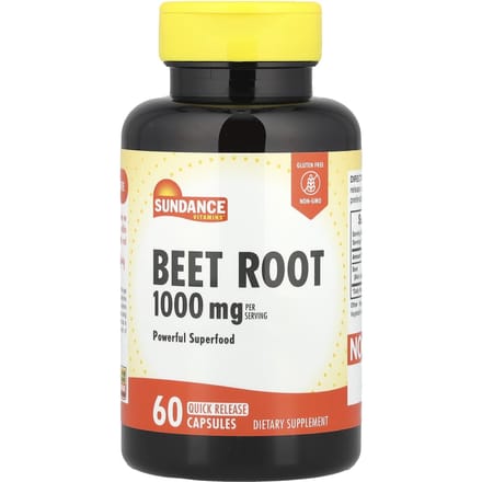 Racine de betterave, Capsules à libération rapide, 60 ct (500 mg par gélule)