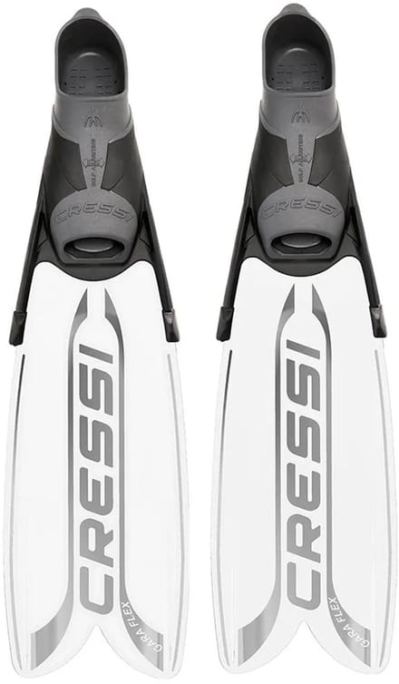 Cressi Gara Turbo Flex Freedivingvinnen Wit EU 40-41