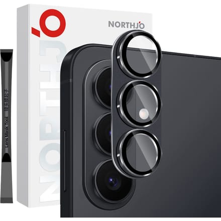 Northjo Samsung Galaxy S26 Full Cover Camera Protector Zwart