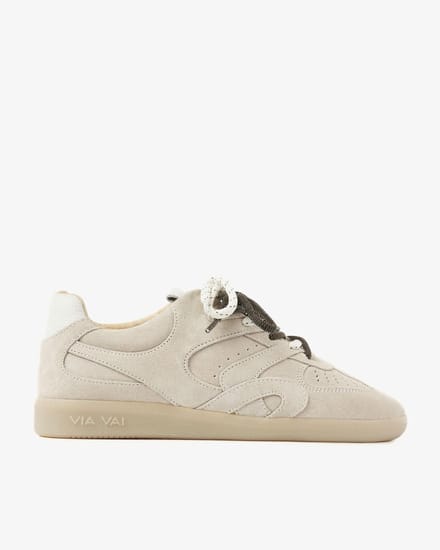 VIA VAI Nilla Macy Sneakers Dames - Leer,Su�de - Beige