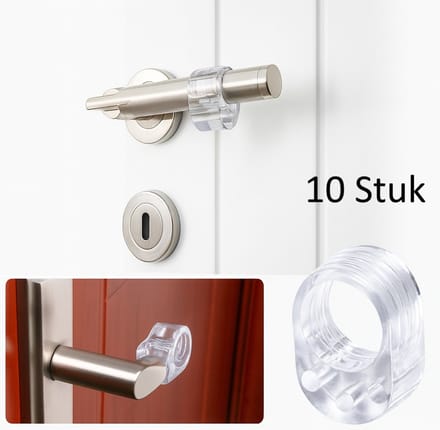 10x Deurbuffer I Deurstopper I Deurbescherming I Deurklink Bescherming I Deurhandvat Buffer I Deurgreep Stop I Transparant