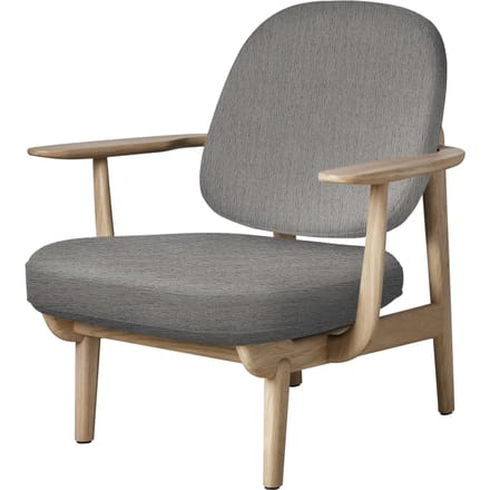Fritz Hansen Fred Loungefauteuil - JH97 - beige - eiken helder gelakt