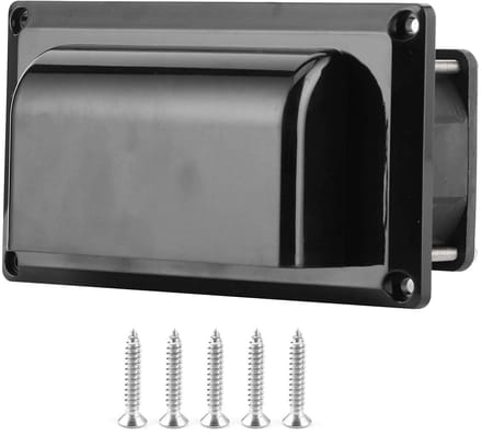 Dailygoods - Afvoerventilator - Zijventilatie - Compact en efficiënt - Zwart - Ventilatieoplossing - Ideaal voor caravan en boot - 12V model