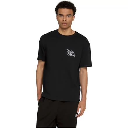 Urban Classics - Flow Script Logo Loose Dames Tshirt - S - Zwart