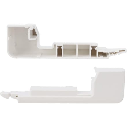 1 Paar Breimachine Zijdeksel Links & Rechts voor Silver Reed SK155 SK860 white