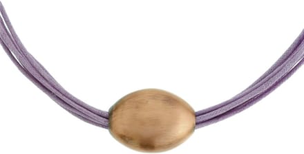 Behave - Paarse Ketting met Rosé Kleur Hanger - 40 cm