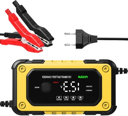 Draagbare Batterijstarter - Startbooster Krachtig - Voertuigen Starten - Intelligent LCD Display - 12V 6A - Zwart