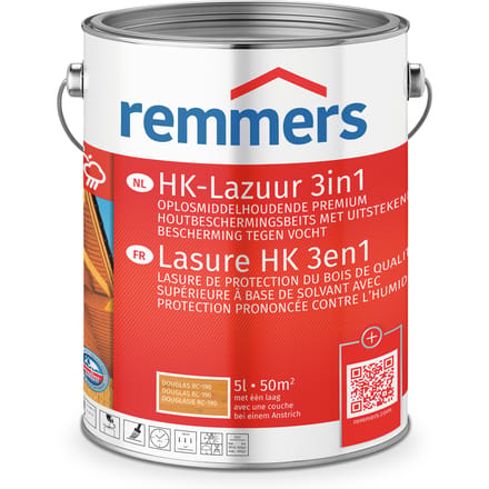 Remmers HK-Lazuur 3in1 - Kastanje - 2.5 liter