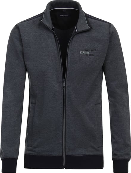 Casa Moda Atlantic Ocean Spirit Vest Opstaande Kraag - M