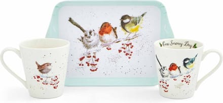 Wrendale - Set Mokken & Tray - Christmas