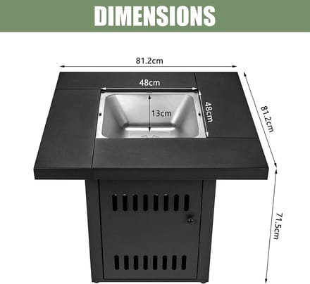 Ultranature BBQ/Vuurtafel/Tafel - 3 in 1