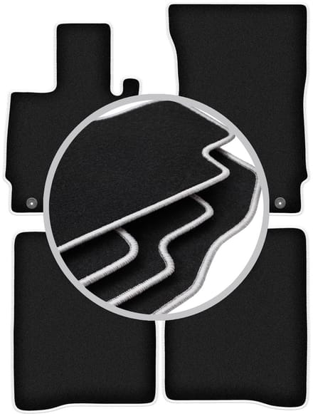 CARLUX-SILVER automatten voor: Mercedes W221 S-klasse Sedan lang (2005-2013)
