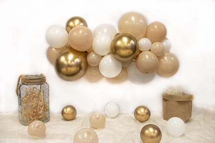 Ballonnenslinger organisch - White Sand - DIY Balloon Kit.