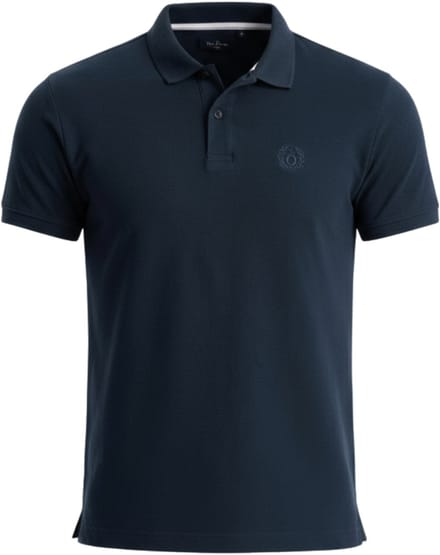 OMBRE Polo - Regular Fit - Katoen - Korte Mouw Marine S