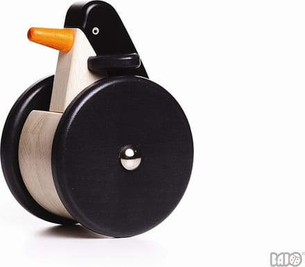 Houten wiebel pinguïn