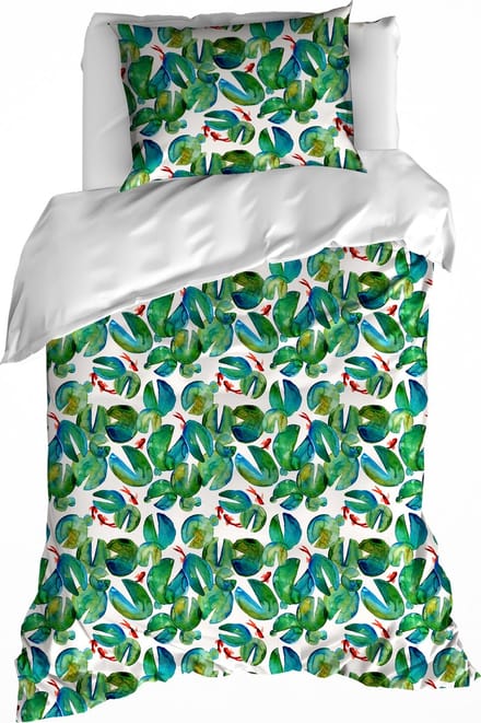 De Witte Lietaer Dekbedovertrek Puddle - Eenpersoons - 140 x 200/220 cm - Katoen