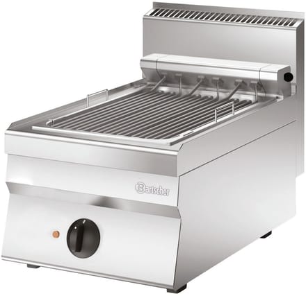 Bartscher Grillplaat 650- B400- TA - 1 Zone - RVS - 400V - 400x650x295mm
