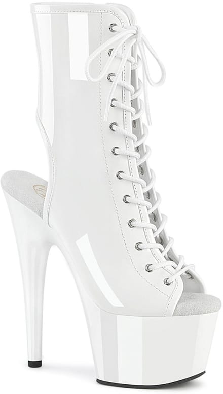 Pleaser - ADORE-1016 Plateau Laarzen - US 5 - 35 Shoes - Wit