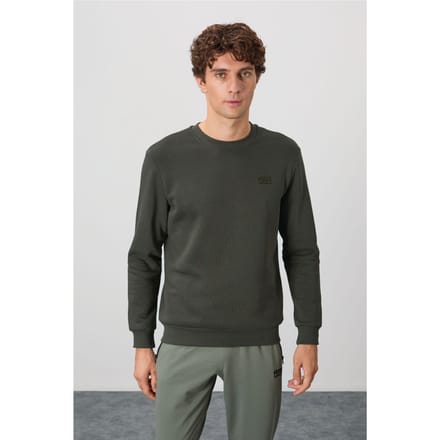 Heren Regular Fit Crew Neck Sweatshirt