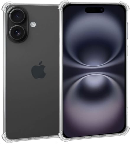 Geschikt voor Apple iPhone 16 Plus - Hoesje - Shock Proof Case – Cover Transparant