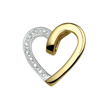 Hanger Hart Diamant 0.040ct H Si